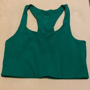 Green sports bra